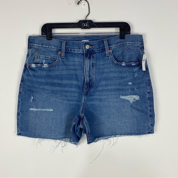 Old Navy Raw Hem Distressed Denim Jean Shorts - Picture 1 of 4
